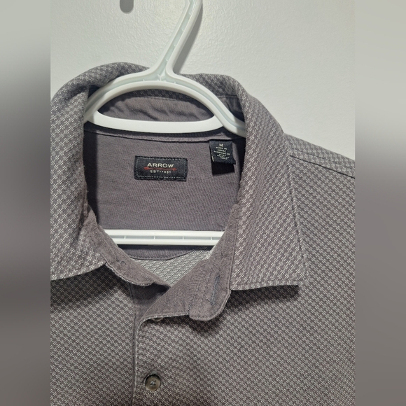 Men's Gray Polo Shirt Med - Picture 3 of 3